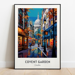 Covent Garden, London Travel Print Wall Art, Covent Garden - London City Print, Covent Garden, London Travel Gift, Covent Garden, Wall Art