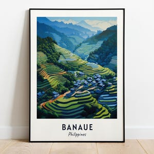 Rice Terraces Travel Print Wall Art, Banaue - Philippines City Print, Rice Terraces Travel Gift, Rice Terraces Poster, Digital Download