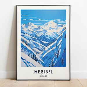 Meribel, France Travel Print Wall Art, Meribel - France City Print, Meribel, France Travel Gift, Meribel, France Poster, Digital Download