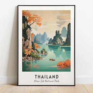 Thailand, Khao Sok National Park Travel Print Wall Art, Thailand - Khao Sok National Park City Print, Thailand, Thailand, Digital Download