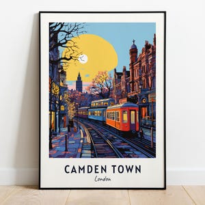 Camden Town, London Travel Print Wall Art, Camden Town - London City Print, Camden Town, London Travel Gift, Camden Town, London Poster