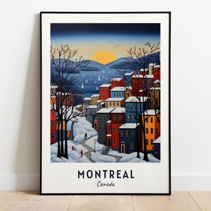 Montreal Travel Print Wall Art, Montreal - Canada City Print, Montreal Travel Gift, Montreal City Poster, Digital Download, Travel Gift
