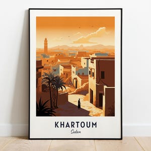 Khartoum  Travel Print Wall Art, Khartoum  - Sudan City Print, Khartoum  Travel Gift, Khartoum  City Poster, Digital Download, Travel Gift
