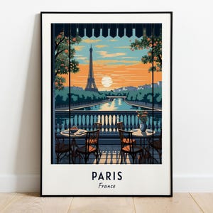 Impresión de pared con imágenes de viajes a París, impresión de la ciudad de París, Francia, regalo de viaje a París, póster de la ciudad de París, descarga digital, regalo de viaje, regalo de boda