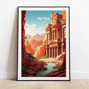 Petra Stadt Print, Petra Reise Poster, Petra Reise Geschenk, Petra Digital Download, Jordanien Poster, Petra Geschenk