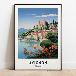 Avignon, France Travel Print Wall Art, Avignon - France City Print, Avignon, France Travel Gift, Avignon, France Poster, Digital Download