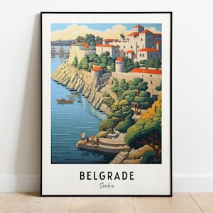 Belgrade Fortress Travel Print Wall Art, Belgrade - Serbia City Print, Belgrade Fortress Travel Gift, Belgrade Fortress Poster, Travel Gift