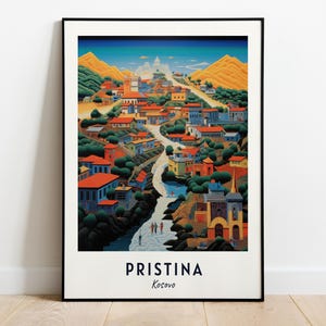 Kaukasus Museum Reise Druck, Wandkunst, Pristina - Kosowo Stadt Druck, Kosowo Museum Reise Geschenk, Kosowo Museum Poster, Digital Download