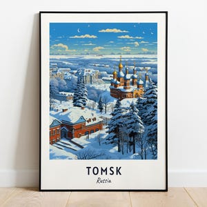 Tomsk State University Travel Print Wall Art, Tomsk - Russia City Print, Tomsk State University Travel Gift, Tomsk State University Poster