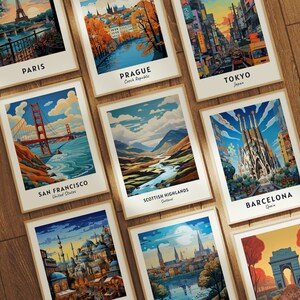 Scottish Highlands Travel Poster Scottish Highlands Scotland Wall Art Scotland Print Cityscape Artwork Travel Wall Decor Digital Download image 7