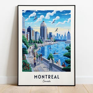 Montreal Travel Print Wall Art, Montreal - Canada City Print, Montreal Travel Gift, Montreal City Poster, Digital Download, Travel Gift