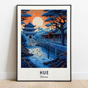 Imperial City Of Hue Travel Print Wall Art, Hue - Vietnam City Print, Imperial City Of Hue Travel Gift, Imperial City Of Hue Poster