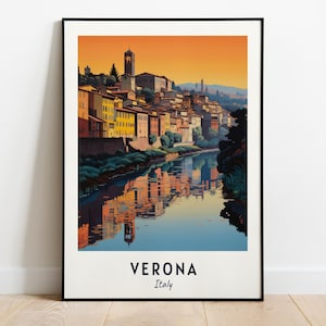 Verona, Italy Travel Print Wall Art, Verona - Italy City Print, Verona, Italy Travel Gift, Verona, Italy Poster, Digital Download, Wall Art