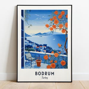 Bodrum Travel Print Wall Art, Bodrum - Turkey City Print, Bodrum Travel Gift, Bodrum City Poster, Digital Download, Travel Gift, Wall Art