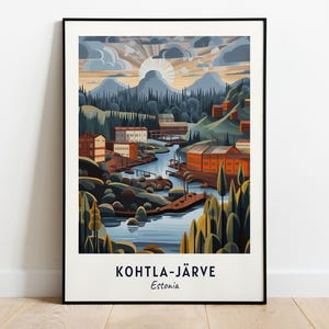 Kohtla-Järve Travel Print Wall Art, Kohtla-Järve - Estonia City Print, Kohtla-Järve Travel Gift, Kohtla-Järve City Poster, Travel Gift