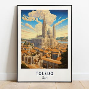 Toledo Cathedral Travel Print Wall Art, Toledo - Spain City Print, Toledo Cathedral Travel Gift, Toledo Cathedral Poster, Digital Download