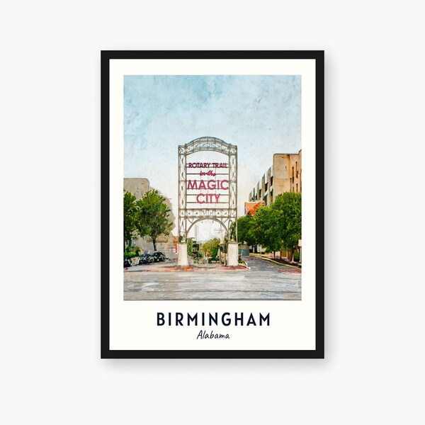 Birmingham Alabama Prints Etsy