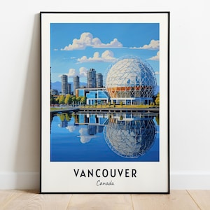 Vancouver Travel Print Wall Art, Vancouver - Canada City Print, Vancouver Travel Gift, Vancouver City Poster, Digital Download, Travel Gift