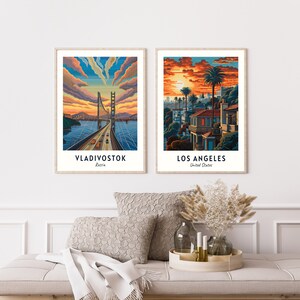 Vladivostok Travel Print, Vladivostok Russia Travel Gift, Printable City Poster, Digital Download, Wedding Gift, Birthday Present image 4