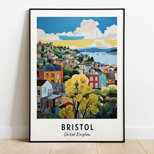 Bristol Travel Print Wall Art, Bristol - United Kingdom City Print, Bristol Travel Gift, Bristol City Poster, Digital Download, Travel Gift