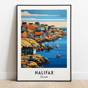 Halifax Travel Print Wall Art, Halifax - Canada City Print, Halifax Travel Gift, Halifax City Poster, Digital Download, Travel Gift
