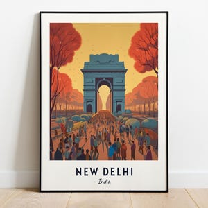 India Gate Travel Print Wall Art, New Delhi - India City Print, India Gate Travel Gift, India Gate Poster, Digital Download, Travel Gift