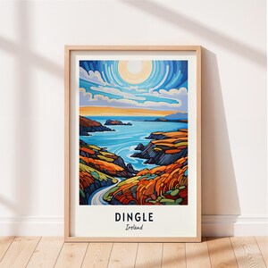 Dingle Travel Poster Dingle Ireland Wall Art Ireland Print Cityscape Artwork Travel Wall Decor Digital Download Travel Gift