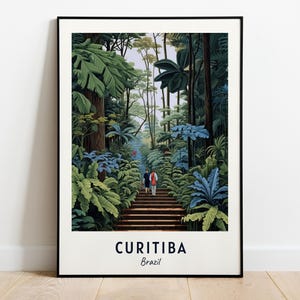 Botanical Garden Of Curitiba Travel Print Wall Art, Curitiba - Brazil City Print, Botanical Garden Of Curitiba Travel Gift, Digital Download