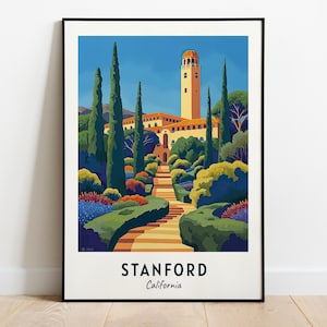 Stanford Travel Print Wall Art, Stanford - California City Print, Stanford Travel Gift, Stanford City Poster, Digital Download, Travel Gift