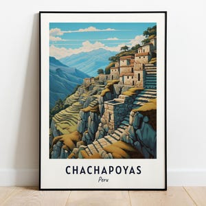Kuélap Archaeological Complex Travel Print Wall Art, Chachapoyas - Peru City Print, Kuélap Archaeological Complex Travel Gift, Travel Gift