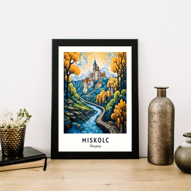 Miskolc Travel Print, Miskolc Hungary Travel Gift, Printable City Poster, Digital Download, Wedding Gift, Birthday Present image 2