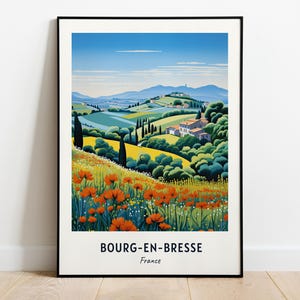 Bourg-En-Bresse Travel Print Wall Art, Bourg-En-Bresse - France City Print, Bourg-En-Bresse Travel Gift, Bourg-En-Bresse City Poster