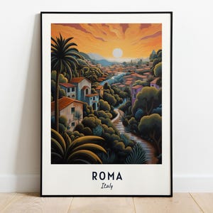 Roma Travel Print Wall Art, Roma - Italy City Print, Roma Travel Gift, Roma City Poster, Digital Download, Travel Gift, Roma Home Decor