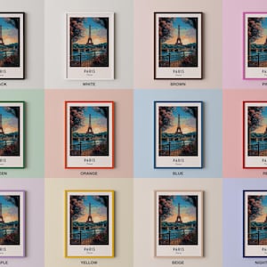Póster de viaje de París, Francia, impresión de arte de pared, impresión de ciudad, paisaje urbano, obra de arte, decoración de pared de viaje, descarga digital, regalo de viaje imagen 3