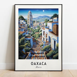 Monte Albán Travel Print Wall Art, Oaxaca - Mexico City Print, Monte Albán Travel Gift, Monte Albán Poster, Digital Download, Travel Gift