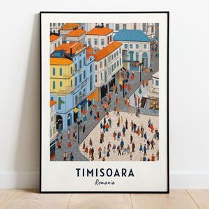 Impresión de pared de Union Square, Timisoara (Rumania), regalo de viaje de Union Square, póster de Union Square, descarga digital