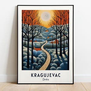 Šumarice Gedenkpark Reise, Wandbild, Kunst, Kragujevic - Serbien Stadt Druck, Šumarice Gedenkpark Reisegeschenk, digitaler Download