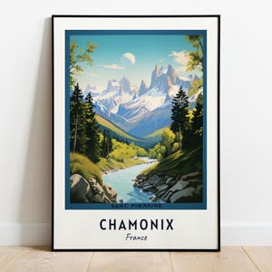 Chamonix Reisedruck, Wandkunst, Chamonix - Frankreich Stadt Druck, Chamonix Reisegeschenk, Chamonix Stadt Poster, Digitaler Download, Reisegeschenk