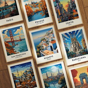 Algarve Travel Poster Algarve Portugal Wall Art Portugal Print Cityscape Artwork Travel Wall Decor Digital Download Travel Gift image 7