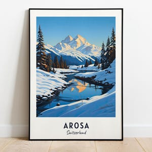 Arosa, Switzerland Travel Print Wall Art, Arosa - Switzerland City Print, Arosa, Switzerland Travel Gift, Arosa, Switzerland Poster