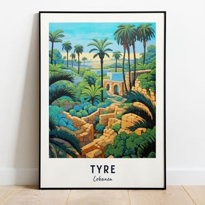 Tyre Archaeological Site (Unesco World Heritage Site) Travel Print Wall Art, Tyre - Lebanon City Print, Digital Download, Travel Gift