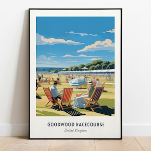 Goodwood Racecourse, United Kingdom Travel Print Wall Art, Goodwood Racecourse - United Kingdom City Print, Goodwood Racecourse, Travel Gift