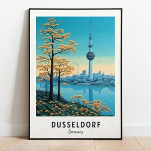 Dusseldorf Travel Print Wall Art, Dusseldorf - Germany City Print, Dusseldorf Travel Gift, Dusseldorf City Poster, Digital Download