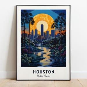 Houston, United States Travel Print Wall Art, Houston - United States City Print, Houston, United States Travel Gift, Houston, Travel Gift