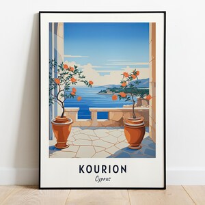Kourion Travel Print Wall Art, Kourion - Cyprus City Print, Kourion Travel Gift, Kourion City Poster, Digital Download, Travel Gift