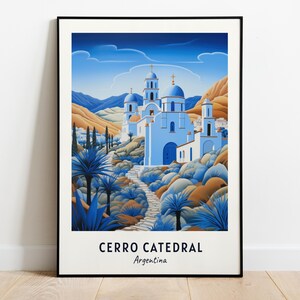Cerro Catedral, Argentina Travel Print Wall Art, Cerro Catedral - Argentina City Print, Cerro Catedral, Argentina Travel Gift, Travel Gift