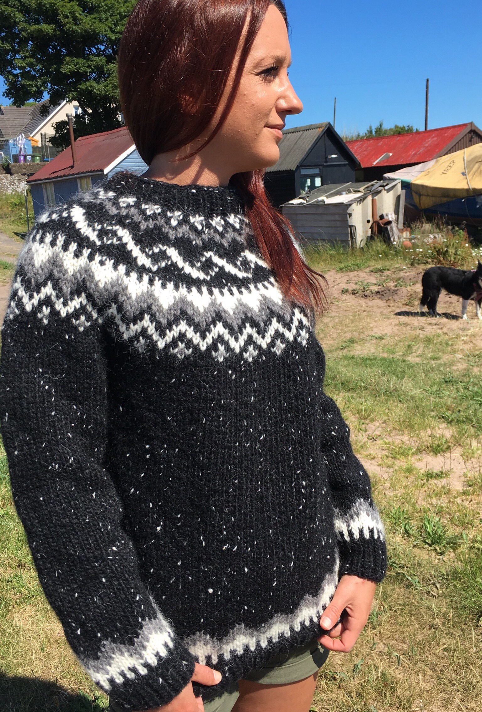 Icelandic Lopi Wool jumper sweater size UK 10 to 14 ladies M Etsy