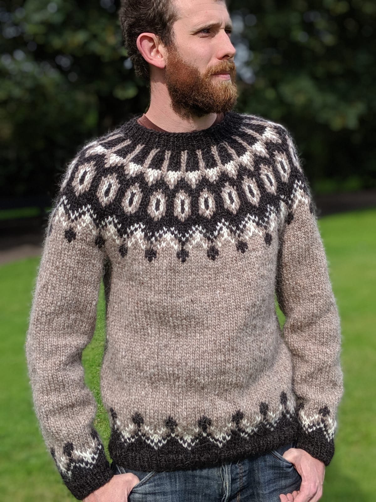 Knitted Icelandic Alafoss Lopi Wool Jumper Sweater 100% - Etsy