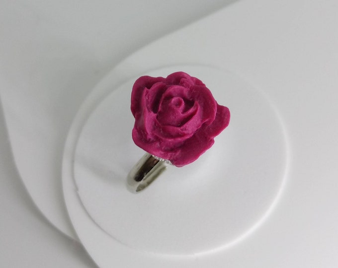 Featured listing image: Pink ring with silver ring