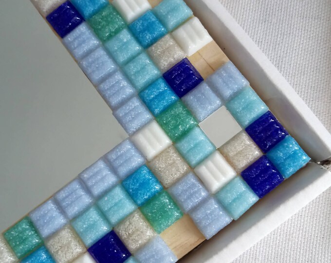 Featured listing image: Mirror with wooden frame and mosaics